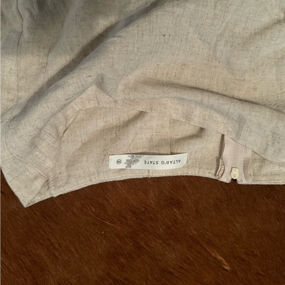 Altar’d State Beige Linen Skirt Size XS - Picture 4 of 4